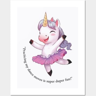 Unicorn Ballerina Posters and Art